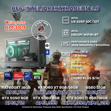 Load image into Gallery viewer, # DOTATECH BF6-INTEL/ARCRTXRADEON 3.8 - CUSTOM PC GAMING PACKAGE # Intel Ultra 5 225F With GPU Option(s)