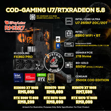 Load image into Gallery viewer, # DOTATECH COD-GAMING U7/RTXRADEON 5.8 - CUSTOM PC GAMING PACKAGE # U7 265KF + GPU Option(s)