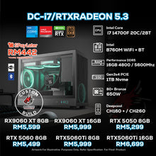 Load image into Gallery viewer, # DOTATECH DC-i7/RTXRADEON 5.3 PC GAMING PACKAGE 16GB DDR5 / 1TB Nvme / CPU i7-14700F With GPU Options