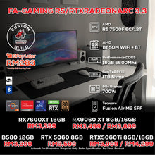 Load image into Gallery viewer, # DOTATECH FA-GAMING R5/RTXRADEONARC 3.3 - CUSTOM PC GAMING PACKAGE # R5 7500F + GPU Option (s)