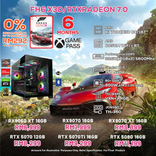 Load image into Gallery viewer, # DOTATECH FH6 X3D/RTXRADEON 7.0 PC GAMING PACKAGE / 32GB DDR5 / 1TB SSD / R7 7800X3D + GPU OPTIONS