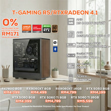 Load image into Gallery viewer, # DOTATECH T-GAMING R5/RTXRADEON 4.1 PC GAMING PACKAGE / 16GB DDR5 / 500GB SSD / R5 8400F + GPU OPTIONS