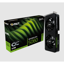 Load image into Gallery viewer, PALIT GeForce RTX 5060 Dual OC / Dual 8GB GDDR7 2497MHz Boost 28Gbps 128bit 3840CC DX12 DLSS 4 NE75060S19P1-GB2063D
