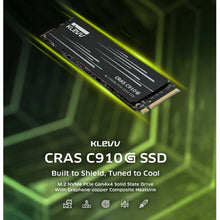 Load image into Gallery viewer, KLEVV C910G 1TB / 2TB M.2 2280 NVMe PCIe Gen4x4 SSD R5200 W4800 Performance Gaming SSD For PC Laptop Desktop