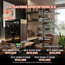 Load image into Gallery viewer, DOTATECH Z-GAMING AMD/RTXON 3.3 - PC GAMING PACKAGE / 16GB DDR4 / 500GB SSD / R5 5500 + GPU OPTION(S)