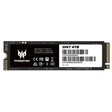 Load image into Gallery viewer, Acer Predator GM7 M.2 2280 PCIe Gen 4 x4 NVMe 2.0 Internal SSD / 512GB / 1TB / 2TB / 4TB Performance Gaming