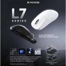 Load image into Gallery viewer, MCHOSE L7 Ultra Plus Wireless Gaming Mouse / TTC Silver Switch / Tri-Mode / 48g / 8K Polling Rate / PAW3950