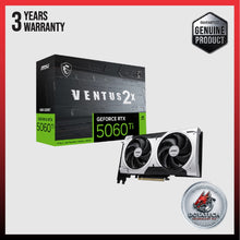 Load image into Gallery viewer, MSI GeForce RTX 5060 Ti 8G VENTUS 2X OC PLUS / 2X PLUS / 3X OC 2602MHz Boost 28Gbps 128bit 4608CC DX12 NVIDIA DLSS 4