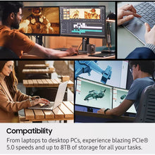 Load image into Gallery viewer, SAMSUNG 9100 PRO Series 1TB / 2TB / 4TB PCIe 5.0 x4 NVMe 2.0 M.2 2280 SSD V-NAND TLC 14800/13400MB/s GEN5 Performance