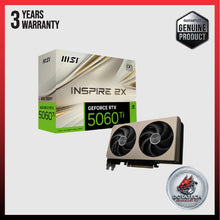 Load image into Gallery viewer, MSI GeForce RTX 5060 Ti 16G INSPIRE 2X OC / 8G INSPIRE 2X OC GDDR7 GPU 28 Gbps 128bit PCIe 5.0 DX12 NVIDIA DLSS 4