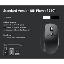 Load image into Gallery viewer, Keychron M6 Series 1K / 8K Polling Rate Wireless Optical Lightweight 78g Gaming Mouse Black / White