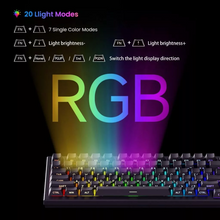 Load image into Gallery viewer, Akko TAC75 Black HE Magnetic Keyboard Akko Glare Magnetic Switch 8K Polling Black / White
