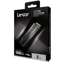 Load image into Gallery viewer, Lexar NM790 M.2 2280 PCIe Gen 4×4 NVMe Performance SSD 512GB / 1TB / 2TB / 4TB Read Write Up to 7400 MB/s 6500 MB/s