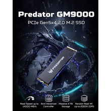 Load image into Gallery viewer, Acer Predator GM9000 PCIe Gen5x4 NVMe 2.0 M.2 2280 Internal SSD 1TB / 2TB