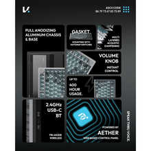 Load image into Gallery viewer, VOICSKY APEX 75 Full Aluminum Hotswap Mechanical Keyboard Tri-mode Wired / Wireless / Volume Knob & Tone Linear Switch