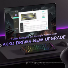 Load image into Gallery viewer, Akko TAC75 Black HE Magnetic Keyboard Akko Glare Magnetic Switch 8K Polling Black / White