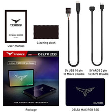 Load image into Gallery viewer, TeamGroup T-FORCE Delta Max RGB 250GB / 500GB 2.5" SATA III 3D NAND SSD