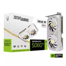 Load image into Gallery viewer, ZOTAC GAMING GeForce RTX 5060 Ti / Twin Edge / Twin Edge OC White Edition / 8GB / 16GB GDDR7 2602 MHz Dual Fan SFF-Ready