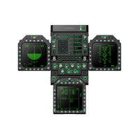 MOZA Racing FMP18 Panel Bundle AS027 - Dual DDI Displays - AMPCD - FPP Module For PC Computer Simulator Compatible With PC Computer Flight Simulator