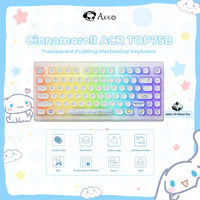 Akko x Cinnamoroll TOP75B Multi Modes Hot-Swappable RGB Mechanical Gaming Keyboard L.E AKKO V3 PIANO PRO