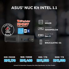 Load image into Gallery viewer, # DOTATECH ASUS NUC Kit INTEL 1.1 - CUSTOM PC GAMING PACKAGE # RAM/SSD Option (s)
