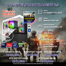 Load image into Gallery viewer, # DOTATECH BF6-INTEL/ARCRTXRADEON 6.3 - CUSTOM PC GAMING PACKAGE # U7 265KF + With GPU Option(s)
