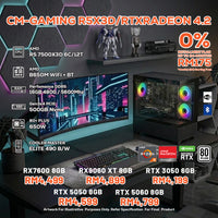 DOTATECH CM-GAMING R5X3D/RTXRADEON 4.2 - PC GAMING PACKAGE / 16GB DDR5 / 500GB SSD / R5 7500X3D + GPU OPTION(S)