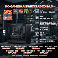 DOTATECH DC-GAMING AM5/RTXRADEON 4.5 PC GAMING PACKAGE / 16GB DDR5 / 1TB SSD / R5 8400F + GPU OPTION(S)