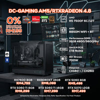 DOTATECH DC-GAMING AM5/RTXRADEON 4.8 PC GAMING PACKAGE / 16GB DDR5 / 1TB SSD / R5 8400F + GPU OPTION(S)