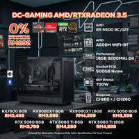 DOTATECH DC-GAMING AMD/RTXRADEON 3.5 PC GAMING PACKAGE / 16GB DDR4 / 500GB SSD / R5 5500 + GPU OPTIONS