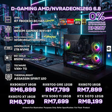 Load image into Gallery viewer, # DOTATECH D-GAMING AMD/NVRADEON126G 6.8 - PC GAMING PACKAGE / 32GB DDR5 / 1TB SSD / R7 7800X3D + GPU OPTION(S)
