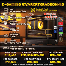 Load image into Gallery viewer, # DOTATECH D-GAMING R7/ARCRTXRADEON 4.3 - CUSTOM PC GAMING PACKAGE # R7 8700F + GPU OPTION(S)
