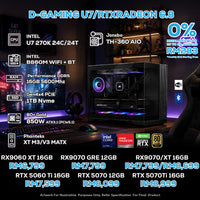 DOTATECH D-GAMING U7/RTXRADEON 6.8 PC GAMING PACKAGE / 16GB DDR5 / 1TB SSD / U7 270K + GPU OPTION(S)
