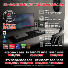 Load image into Gallery viewer, # DOTATECH FA-GAMING R5/RTXRADEONARC 3.6 - CUSTOM PC GAMING PACKAGE # 5 8400F + GPU Option (s)
