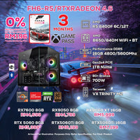 DOTATECH FH6-R5/RTXRADEON 4.6 PC GAMING PACKAGE / 16GB DDR5 / 1TB SSD / R5 8400F + GPU OPTIONS