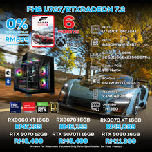 Load image into Gallery viewer, # DOTATECH FH6 U727/RTXRADEON 7.2 PC GAMING PACKAGE / 32GB DDR5 / 1TB SSD / U7 270K With GPU OPTIONS
