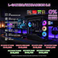 DOTATECH L-GA7X3D/RTXRADEON 8.3 PC GAMING PACKAGE / 32GB DDR5 / 1TB SSD / R7 7800X3D + GPU OPTION(S)