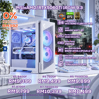 DOTATECH MSIxAMD/RTX5060Ti 16GW 9.3 PC GAMING PACKAGE / 16GB DDR5 / 1TB SSD / RTX 5060 Ti 16G + CPU OPTIONS