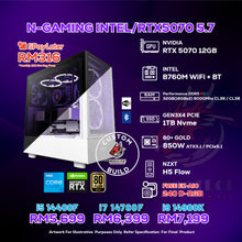 Load image into Gallery viewer, # DOTATECH N-GAMING INTEL/RTX5070 5.7 - CUSTOM PC GAMING PACKAGE # CPU Option(s) + RTX 5070 12GB
