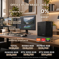 DOTATECH OFFICE R5/RTXRADEON 2.2 PC GAMING PACKAGE / 8GB DDR5 / 500GB SSD / R5 8500G + GPU OPTION (S)