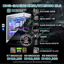 Load image into Gallery viewer, # DOTATECH  OMG-GAMING 9X3D/RTX5090 19.2 - CUSTOM PC GAMING PACKAGE # RTX 5090 + CPU Option(s)
