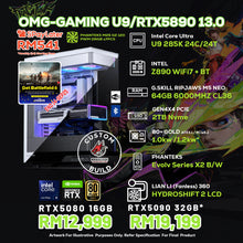 Load image into Gallery viewer, # DOTATECH OMG-GAMING U9/RTX5890 13.0 - CUSTOM PC GAMING PACKAGE # U9 285K + GPU Option(s)
