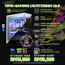 Load image into Gallery viewer, # DOTATECH  OMG-GAMING U9/RTX5890 13.6 - CUSTOM PC GAMING PACKAGE # U9 285K + GPU Option(s) / Custom-Made
