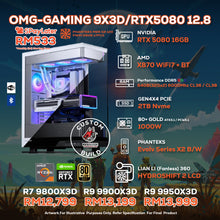 Load image into Gallery viewer, # DOTATECH OMG-GAMING 9X3D/RTX5080 12.8 - CUSTOM PC GAMING PACKAGE / RTX 5080 + CPU Option(s) #
