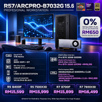 DOTATECH R57/ARCPRO-B7032G 15.6 WORK STATION PC PACKAGE / 48GB DDR5 / 1TB NVME / UGen Intel Arc Pro B70 + CPU OPTION(S)