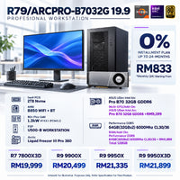 DOTATECH R79/ARCPRO-B7032G 19.9 WORK STATION PC PACKAGE / 64GB DDR5 / 2TB NVME / Intel Arc Pro B70 32GB + CPU OPTION(S)