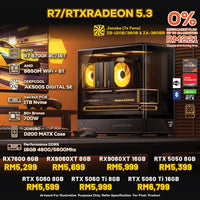 DOTATECH R7/RTXRADEON 5.3 PC GAMING PACKAGE / 16GB DDR5 / 1TB NVME / CPU R7 8700F + GPU OPTION(S)