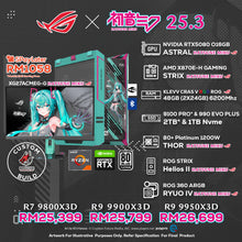 Load image into Gallery viewer, # DOTATECH x ASUS ROG x HATSUNE MIKU 25.3 - CUSTOM PC GAMING PACKAGE # RTX 5080 + CPU Options
