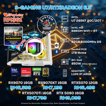 Load image into Gallery viewer, # DOTATECH S-GAMING U7/RTXRADEON 6.5 - CUSTOM PC GAMING PACKAGE #  U7 265KF + GPU Option(s)
