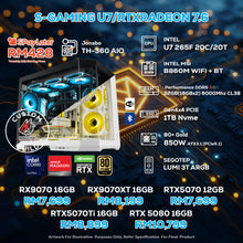 Load image into Gallery viewer, # DOTATECH S-GAMING U7/RTXRADEON 7.6 - CUSTOM PC GAMING PACKAGE # U7 265F + GPU Option(s)
